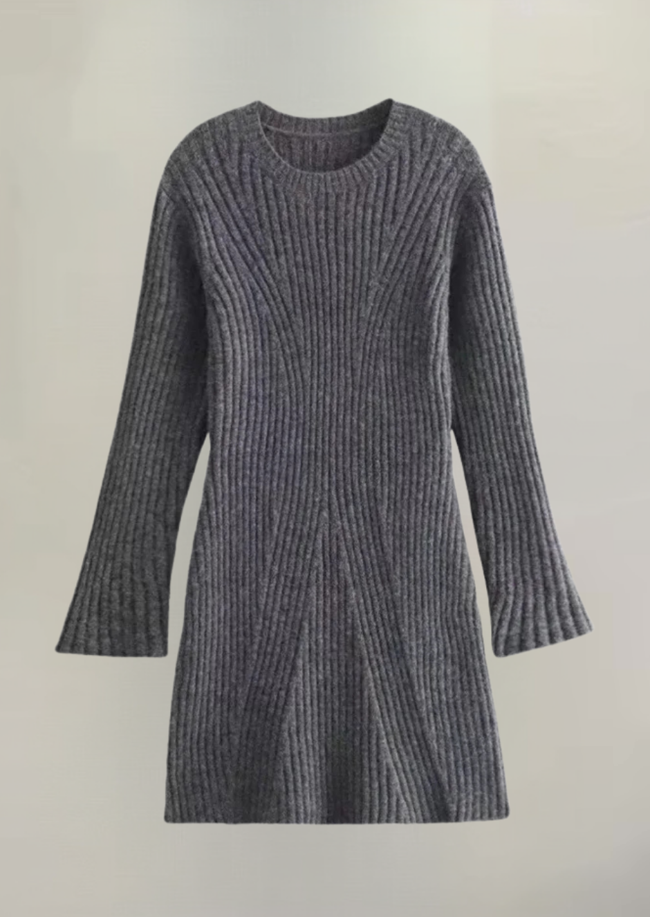 Selina Ribgebreide Sweaterjurk – Waar Warmte en Elegantie Samenkomen