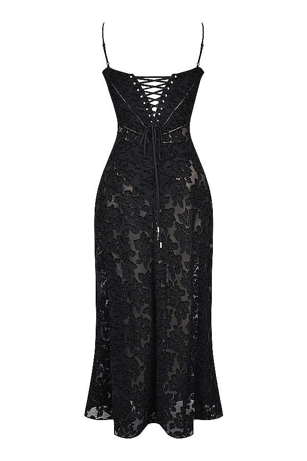 Seraphina - Stijlvolle Maxi Jurk van Luxe Viscose met Verfijnde Details