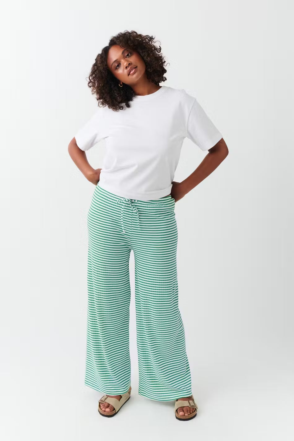Elisanya – Gestreepte dames loungebroek met stretch