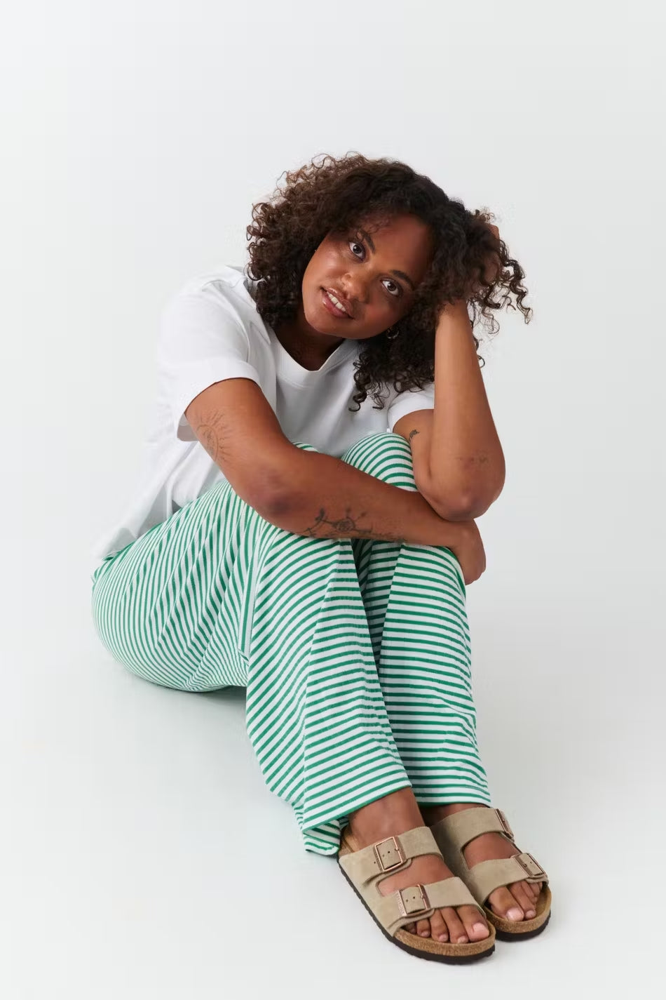 Elisanya – Gestreepte dames loungebroek met stretch