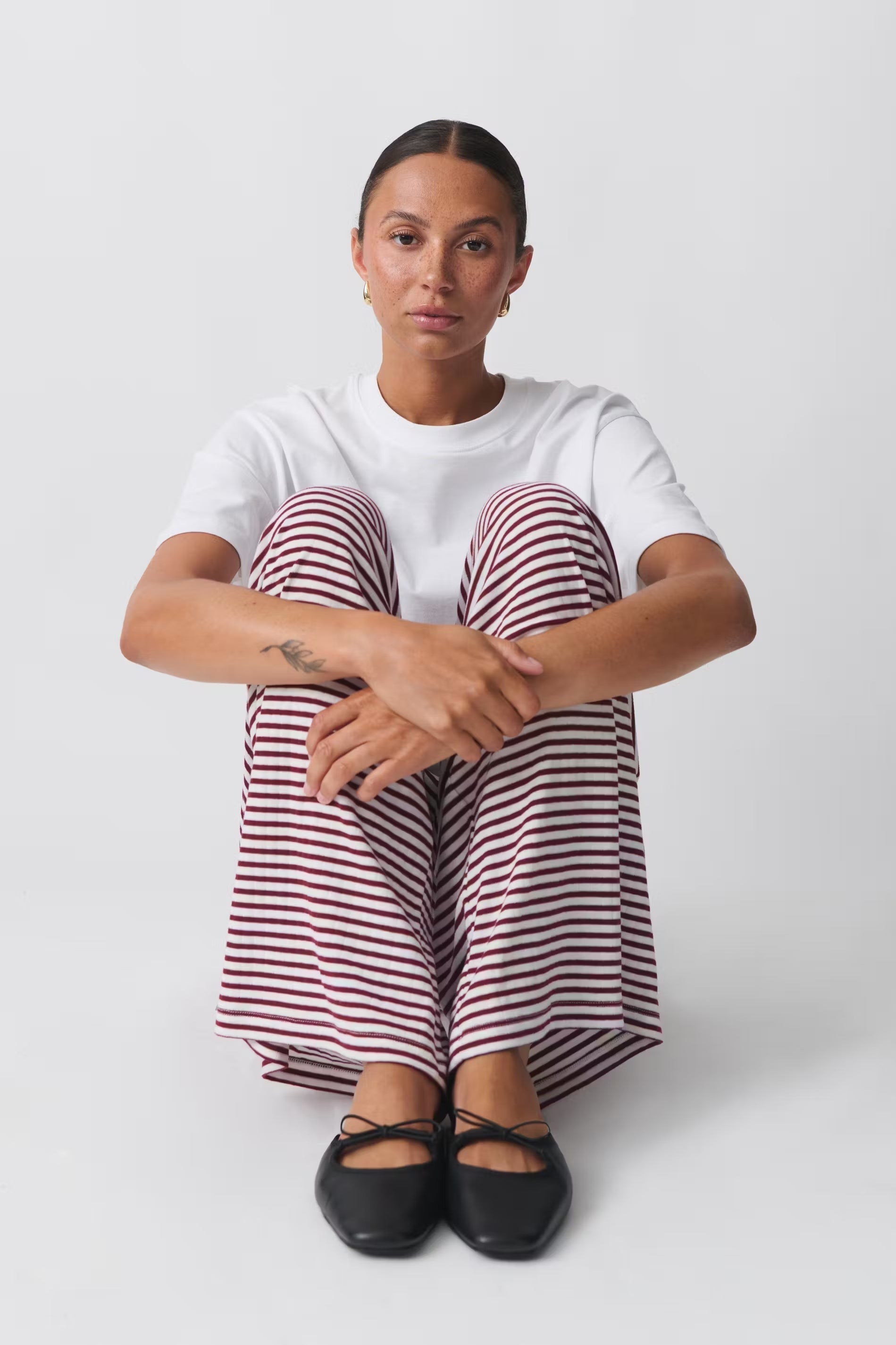 Elisanya – Gestreepte dames loungebroek met stretch