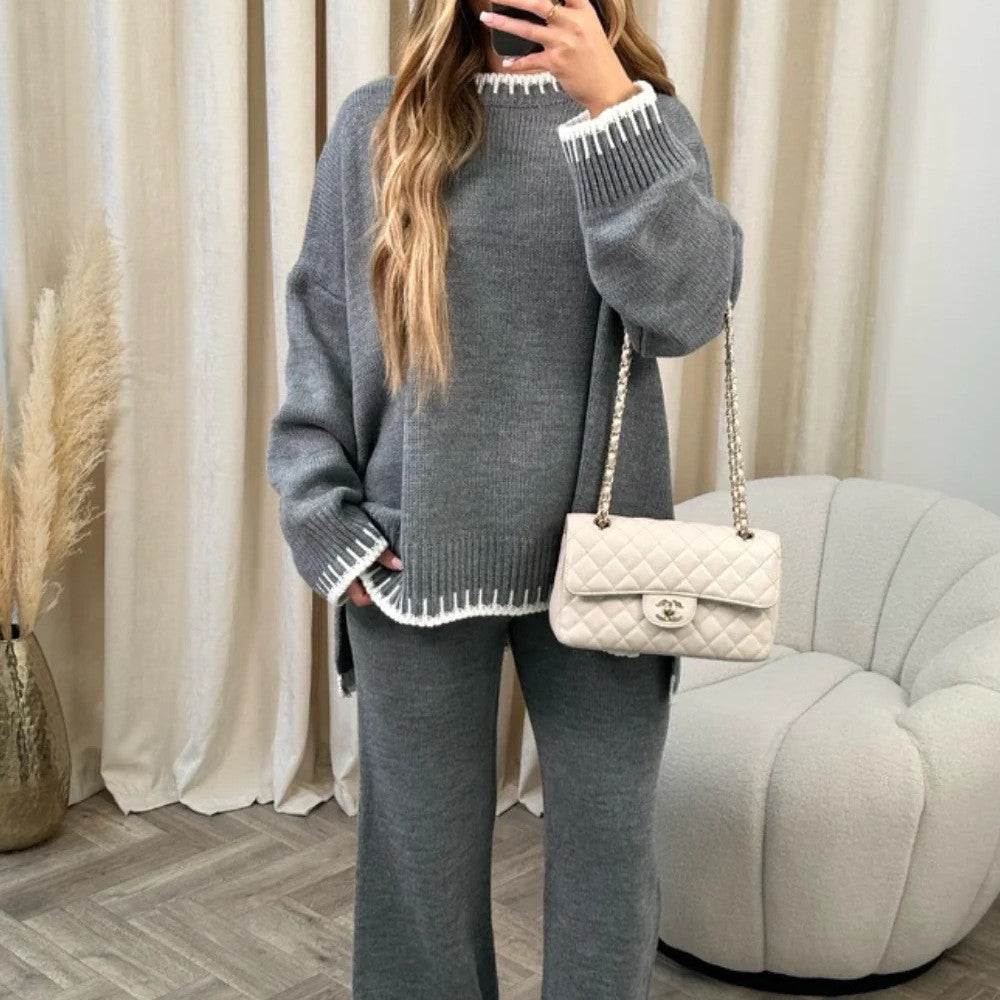 Trendy Effen Kleur Losvallende Set