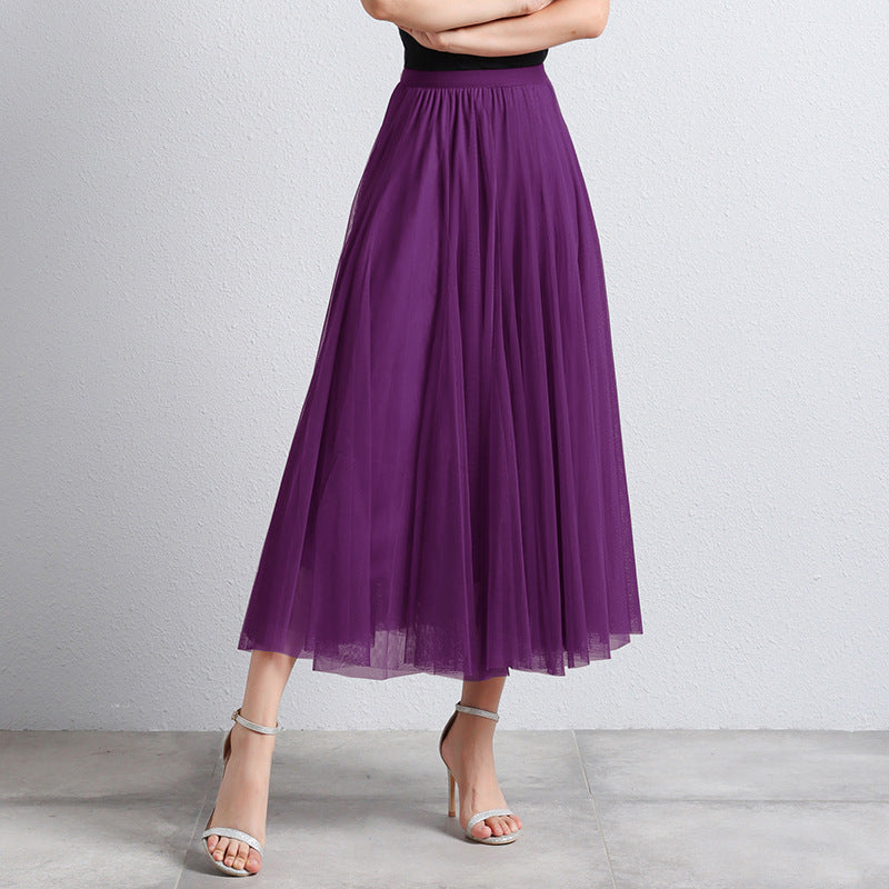 Phina - Elegante Tule Maxi Rok voor Dames met Luchtige Gelaagdheid