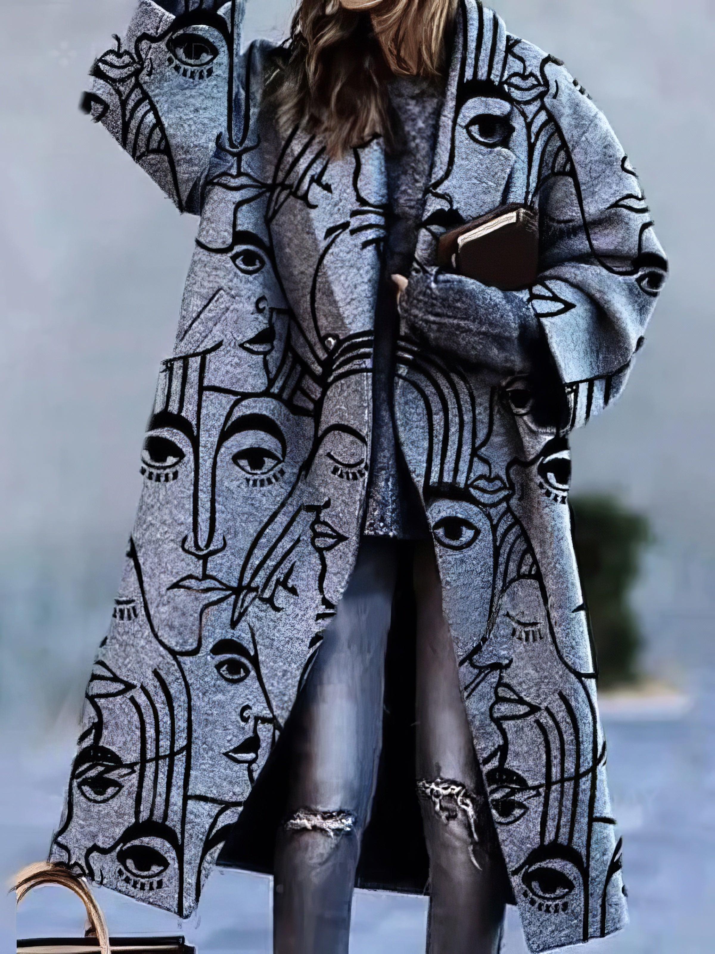 Isabelle Long Coat – elegante damesmantel met reverskraag en tijdloos silhouet