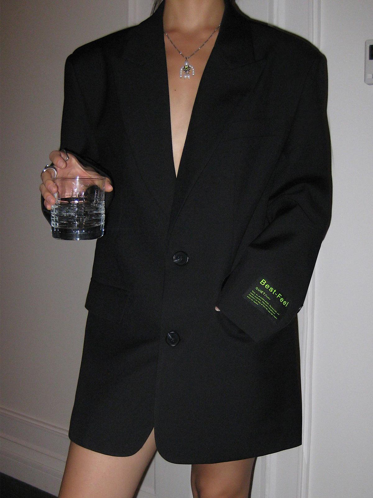 Louréne – Oversized Blazer met Tijdloze Revers en Elegante Pasvorm