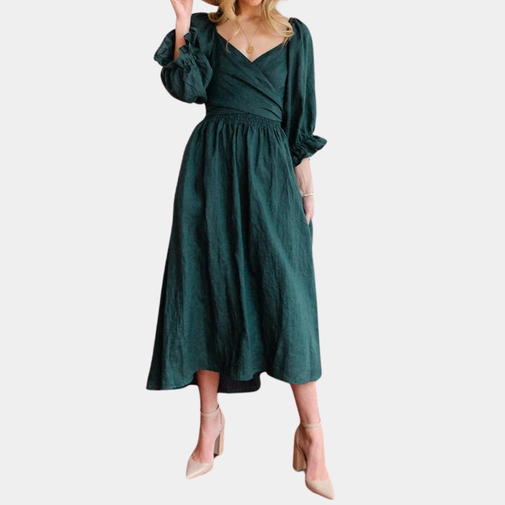 Elisette – Verfijnde zomerjurk voor moeiteloze elegantie en luchtig comfort
