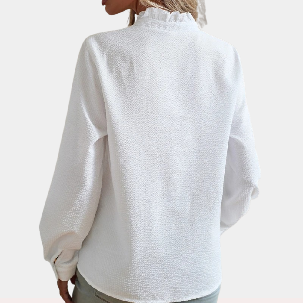 Lunavie – Gestreepte zomerblouse van luchtige stof voor dames