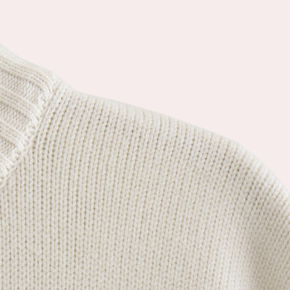 Elarine – Oversized Comfort Trui met Elegante Kraag