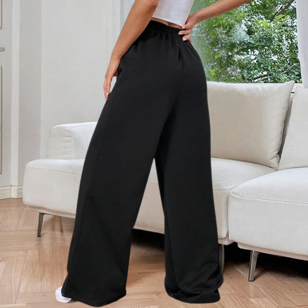 Alurea Dames Loungebroek met Wijde Pijpen – Zacht, Los en Stijlvol Comfort