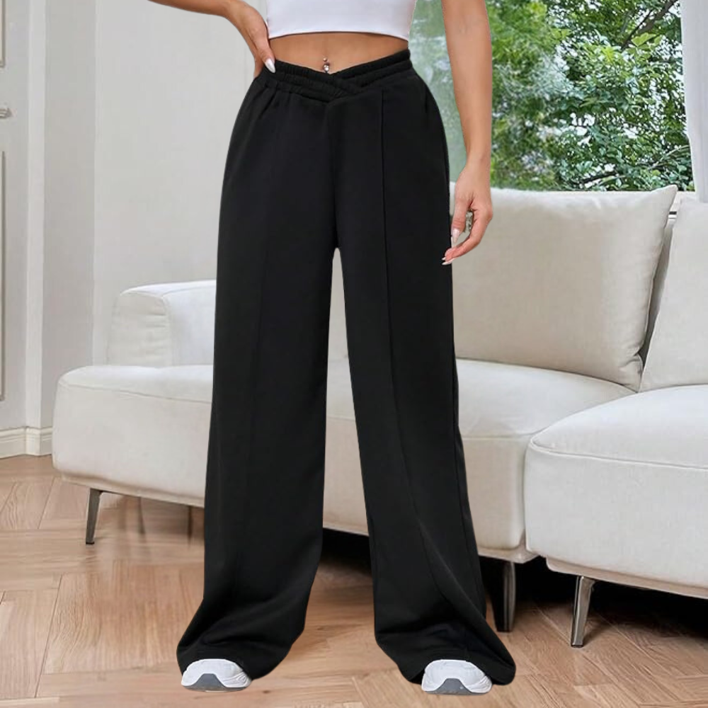 Alurea Dames Loungebroek met Wijde Pijpen – Zacht, Los en Stijlvol Comfort