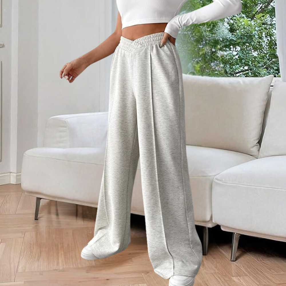 Alurea Dames Loungebroek met Wijde Pijpen – Zacht, Los en Stijlvol Comfort