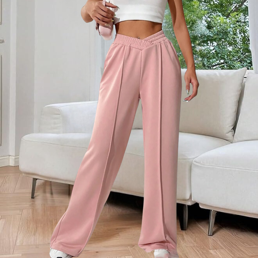 Alurea Dames Loungebroek met Wijde Pijpen – Zacht, Los en Stijlvol Comfort