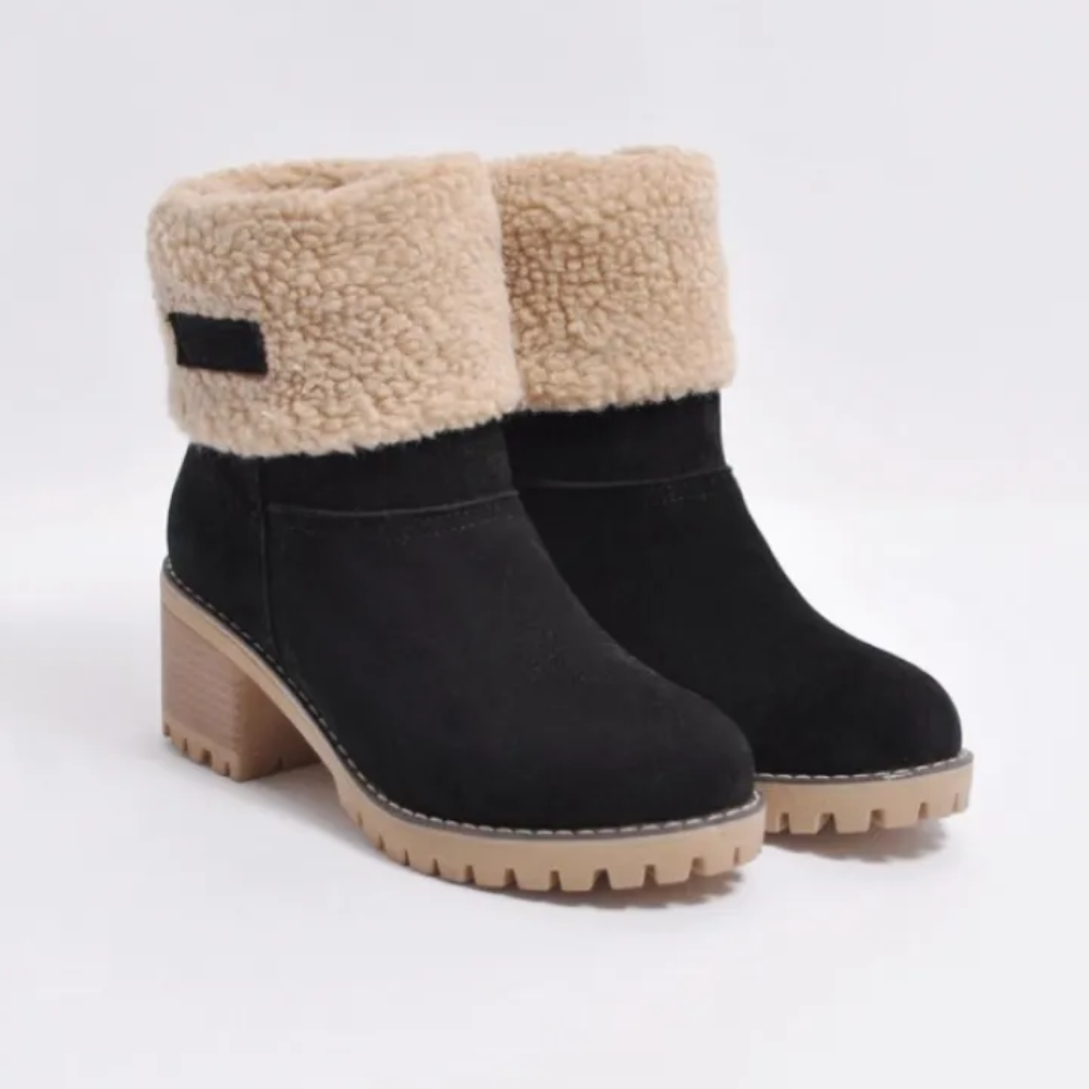Maelina – Korte dameslaarzen met warme voering en tijdloze winterstijl