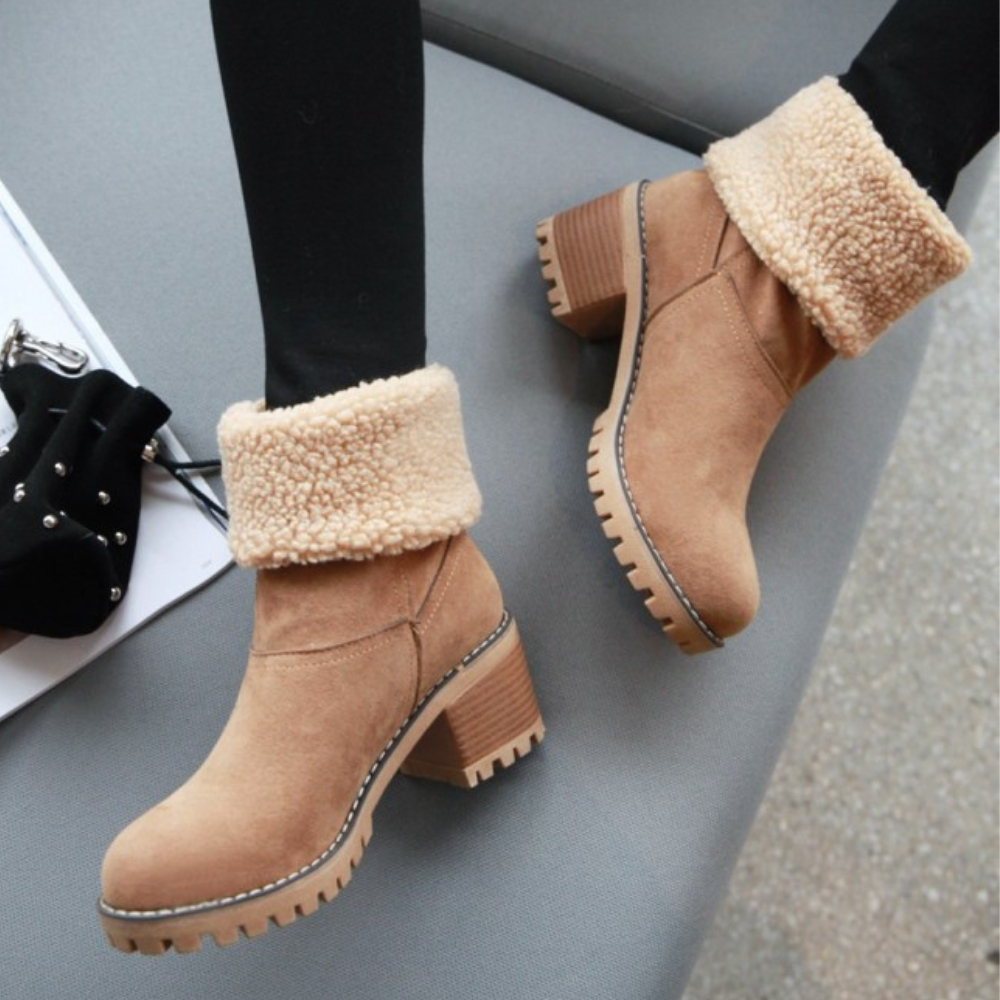 Maelina – Korte dameslaarzen met warme voering en tijdloze winterstijl