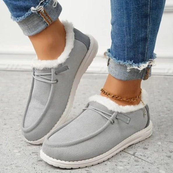 Elvarey – Warme instap pantoffels met teddy voering voor dames