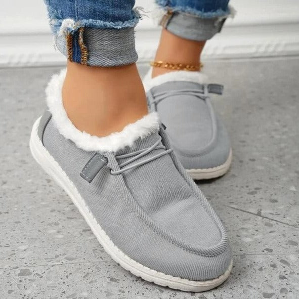 Elvarey – Warme instap pantoffels met teddy voering voor dames