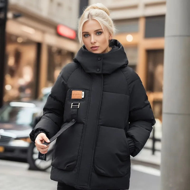 Liora Dames Winter Pufferjas – Warmte, Luxe en Tijdloze Stijlerde Winterjas Dames - Pufferjack, Waterdicht