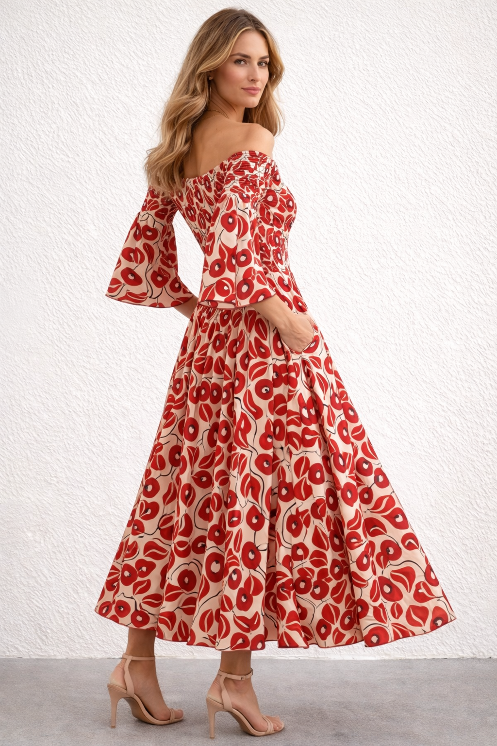 Dames maxi jurk met bloemenprint – elegant, luchtig en veelzijdig