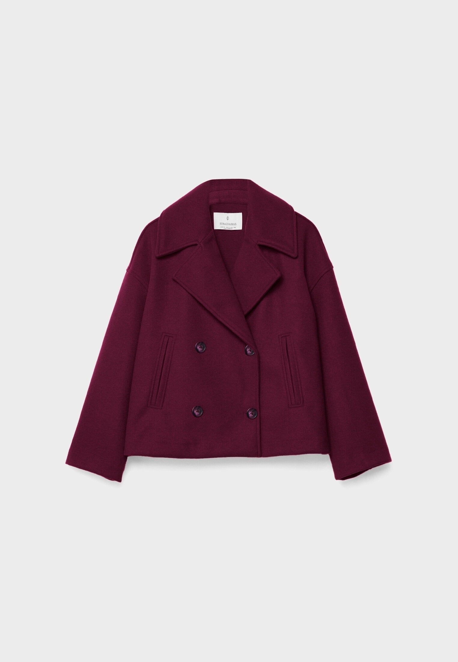 Isadora - Elegante Korte Jas met Dubbele Rij Knoopsluiting en Tijdloos Design