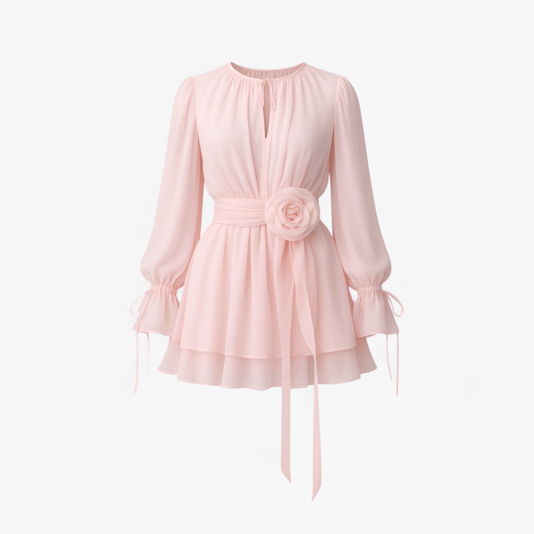 Isolde zomerjurk met romantische details en luchtig draagcomfort