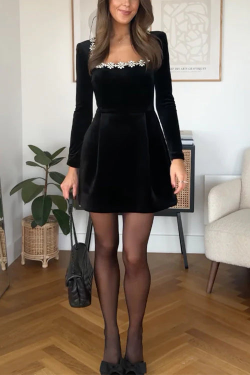 Meliora Velvet Evening Dress – Tijdloze Luxe in Fluweel