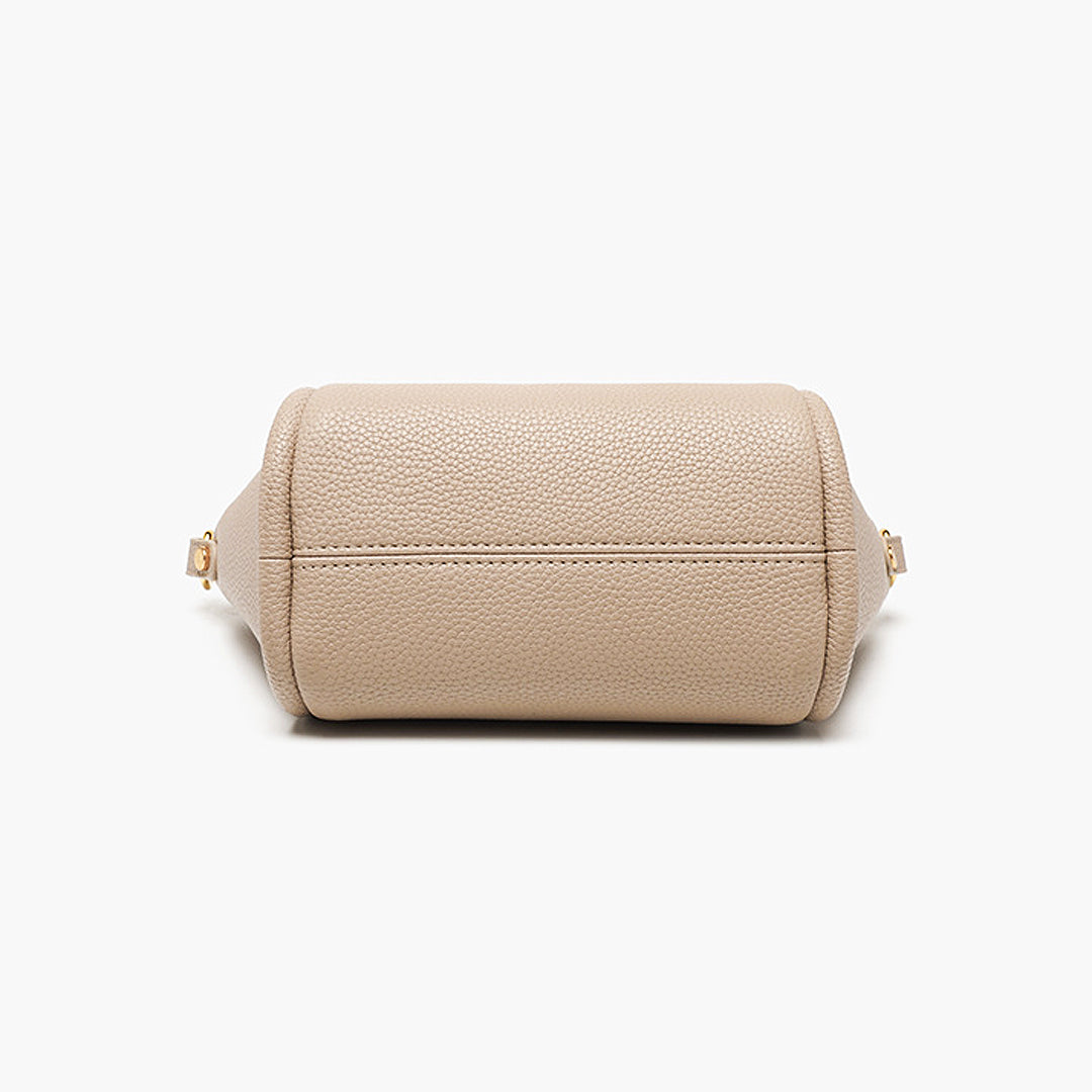 Averine – Dames Bucket Bag van Leer met Gouden Sluiting, Elegant & Tijdloos Design