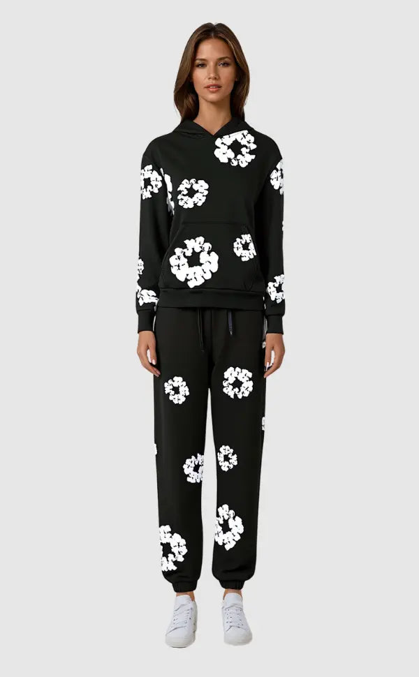 Selvianne Trainingsset – Bloemrijke Eenvoud met Comfort en Klasse
