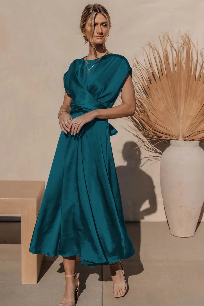 Thalassa - Elegante A-lijn Jurk voor Dames van Premium Stof met Chic Ontwerp en Ideale Fit