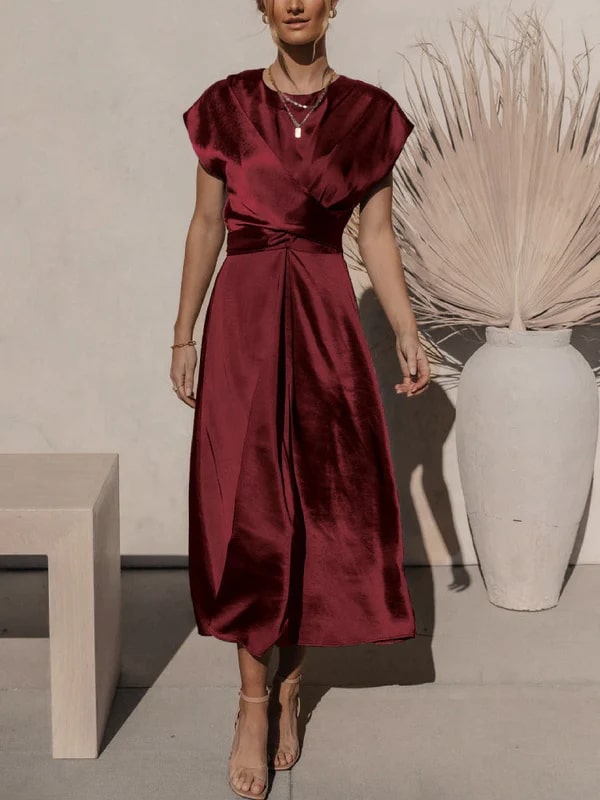Thalassa - Elegante A-lijn Jurk voor Dames van Premium Stof met Chic Ontwerp en Ideale Fit