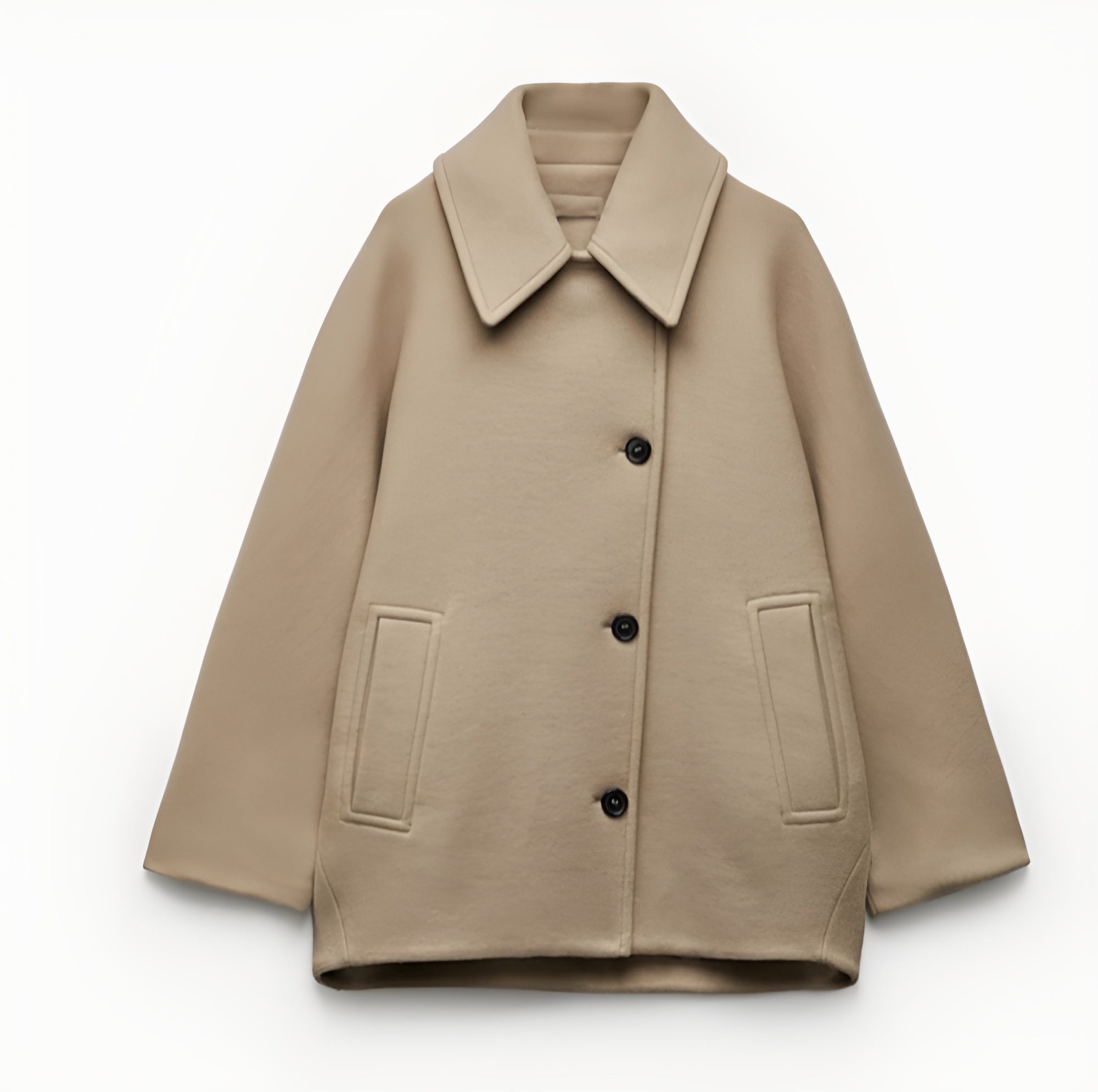 Malina – Oversized wolmix jas voor dames met trendy, cozy look