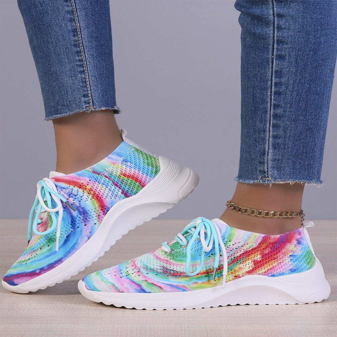 LIVIA – Kleurrijke Sneakers met Uniek Patroon en Comfort