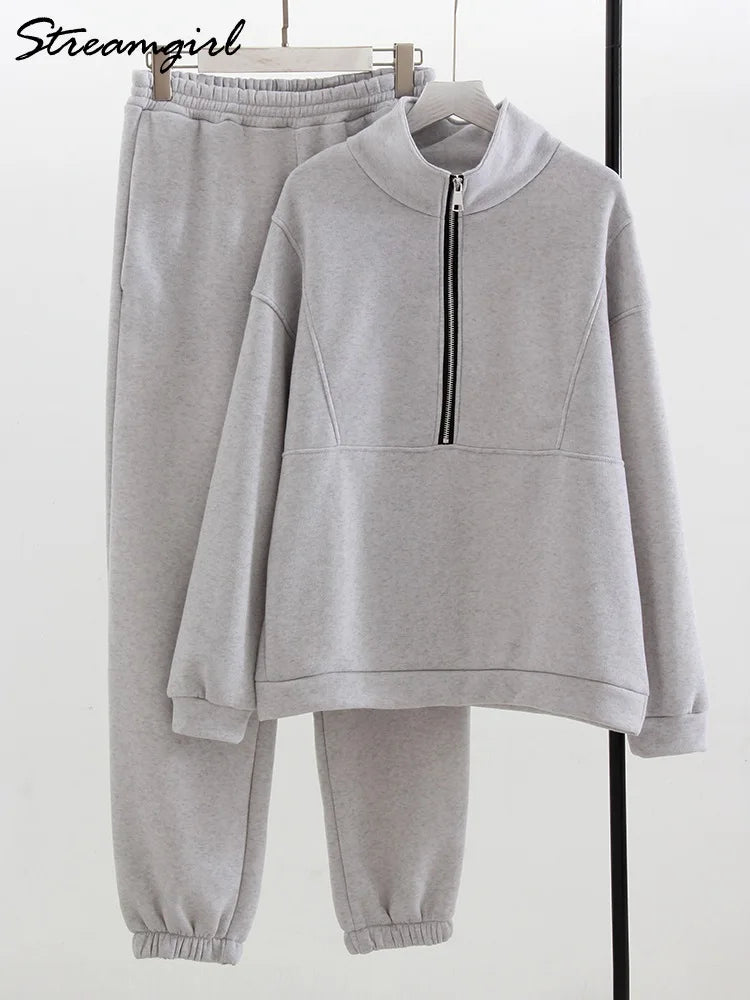 Elaris Sportieve Trainingsset met Rits – Comfort en Stijl in Beweging
