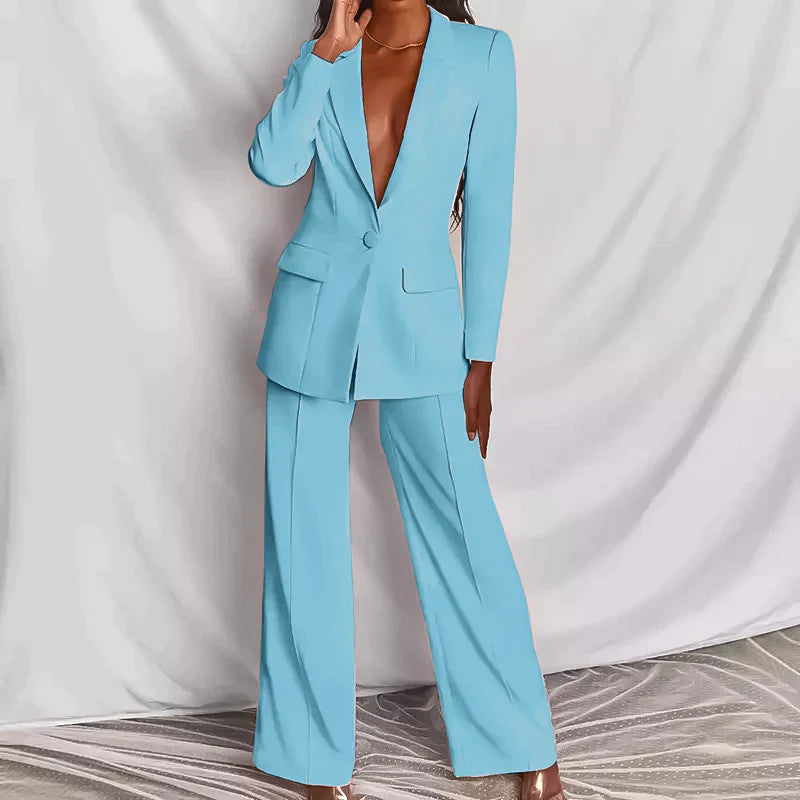 Amalthea - Stijlvolle Dames Anzug Set met Elegante Snit en Ideale Pasvorm voor Diverse Gelegenheden