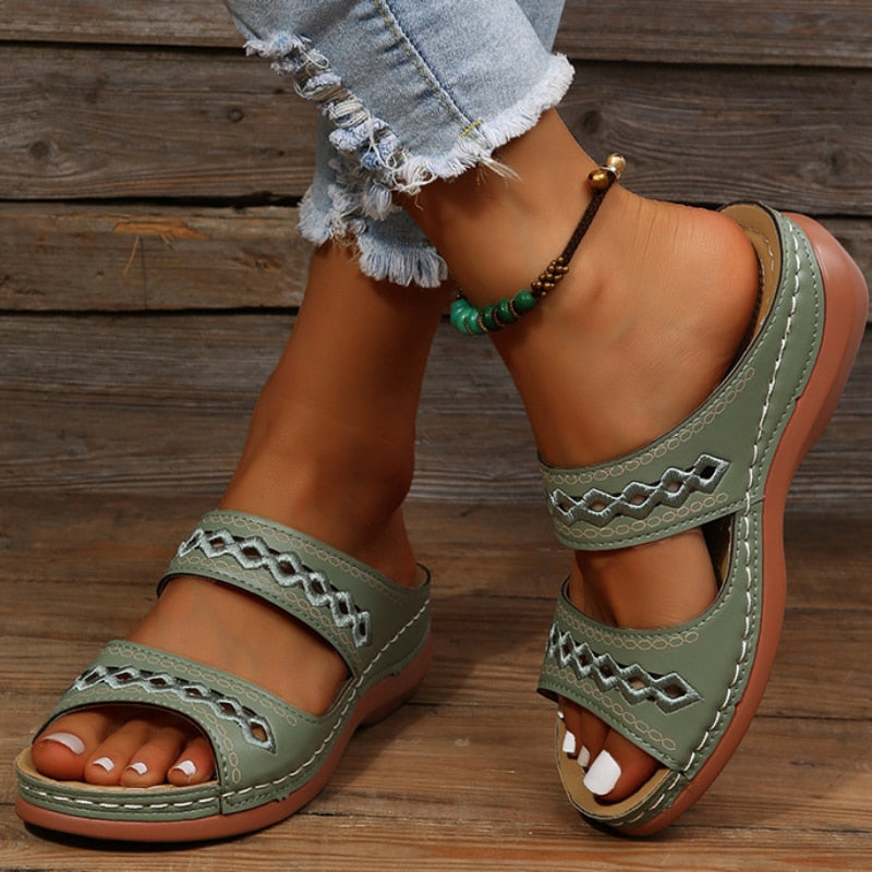 Comfortabele dames sandalen met orthopedische ondersteuning
