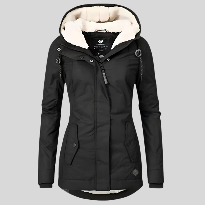 Elowen – Lange Waterdichte Winterjas met Warme Voering en Tijdloze Elegant﻿ie