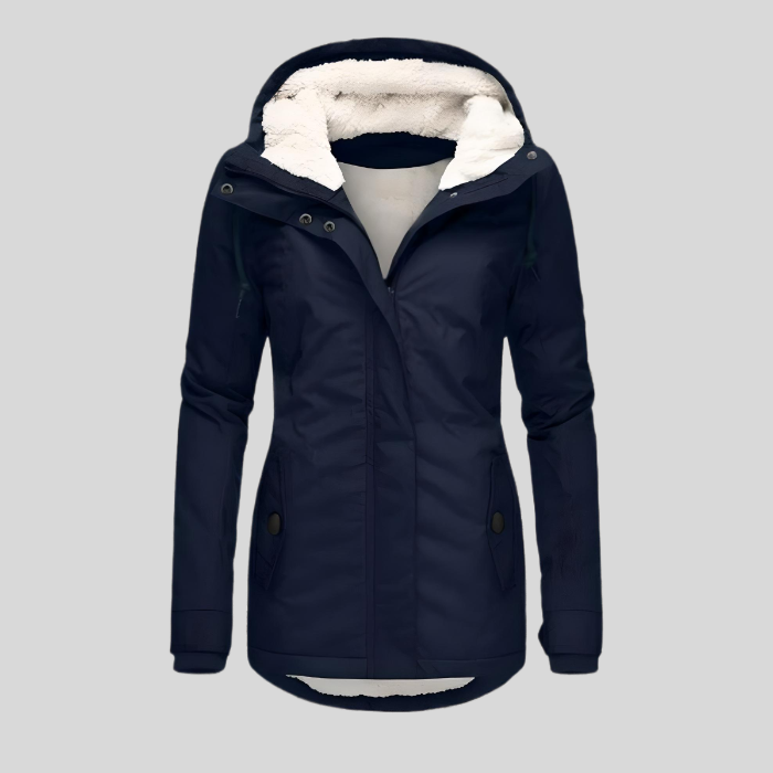 Elowen – Lange Waterdichte Winterjas met Warme Voering en Tijdloze Elegant﻿ie