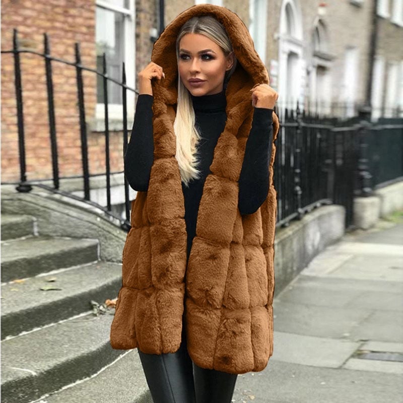 Virelle – Dames Teddy-Vest Zonder Mouwen, Warm & Comfortabel