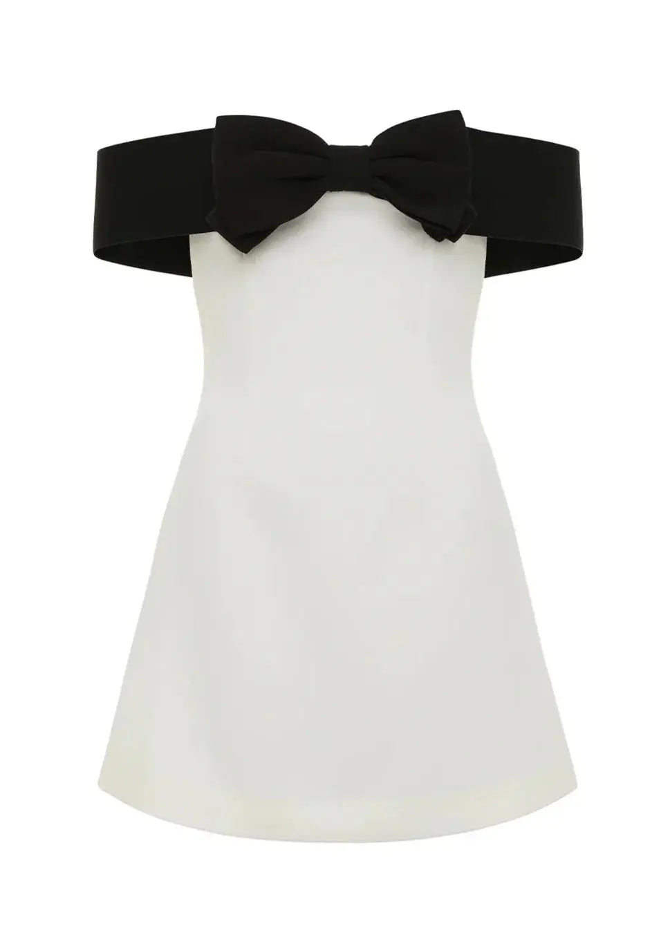 Isalyn Two-Tone Schoudervrije Jurk – Elegant, Vrouwelijk en Tijdloos Chic