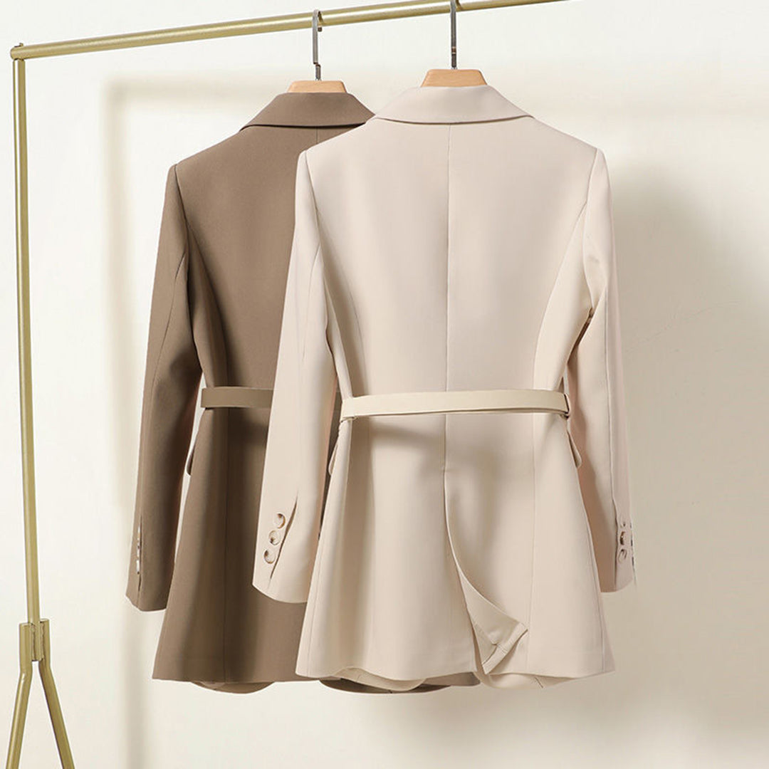 Elayne Lange Blazer met Riem – Tijdloze Elegantie voor de Moderne Vrouw