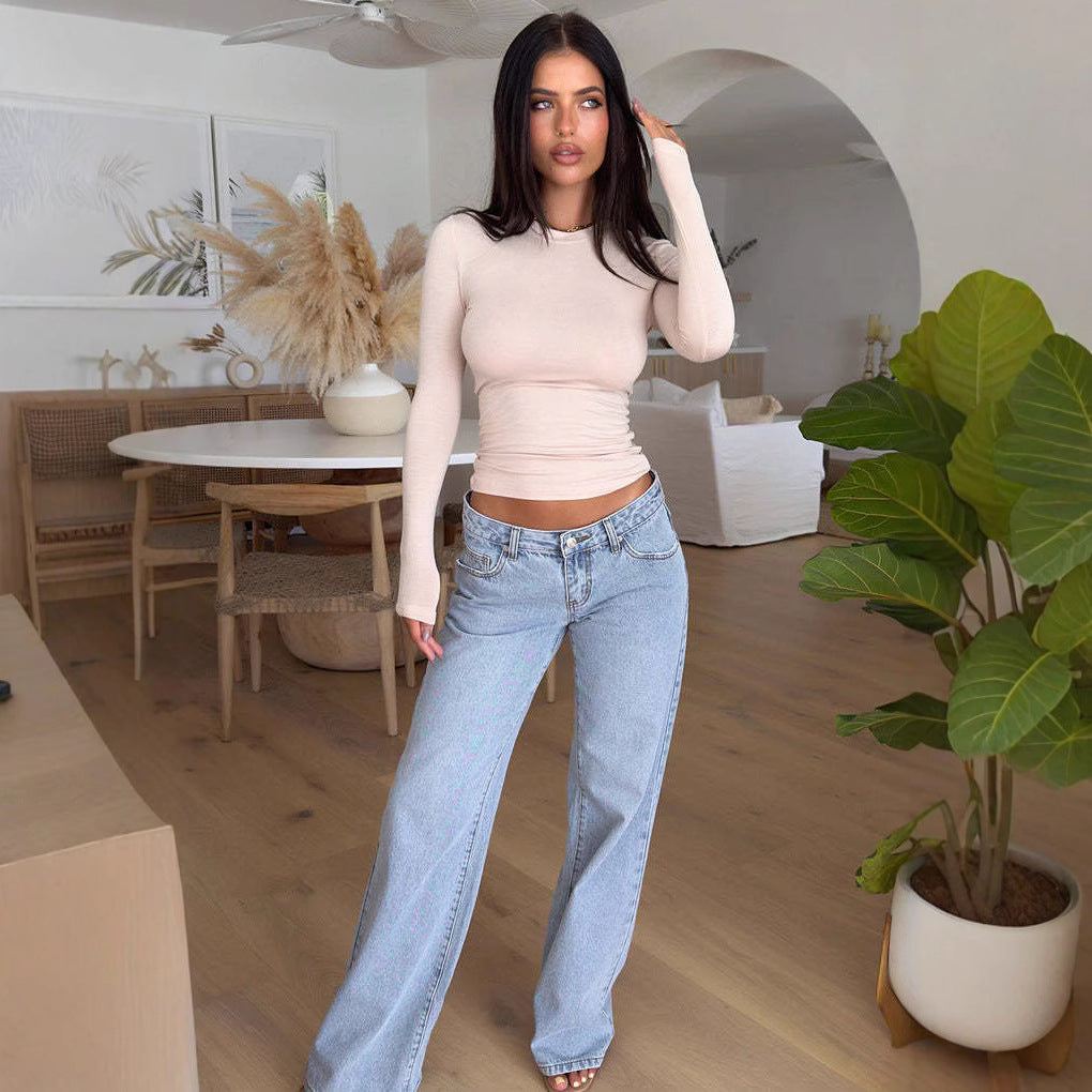 Zinnia - Trendy Lage Taille Jeans voor een Casual en Stijlvolle Look