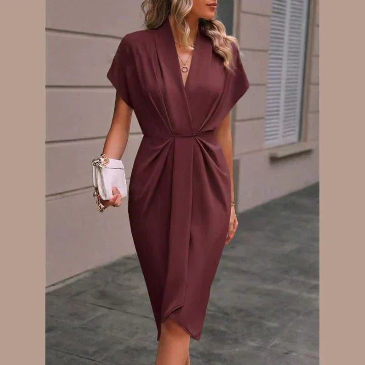 Elegante Wikkel Jurk Dames – Flatterend & Tijdloos