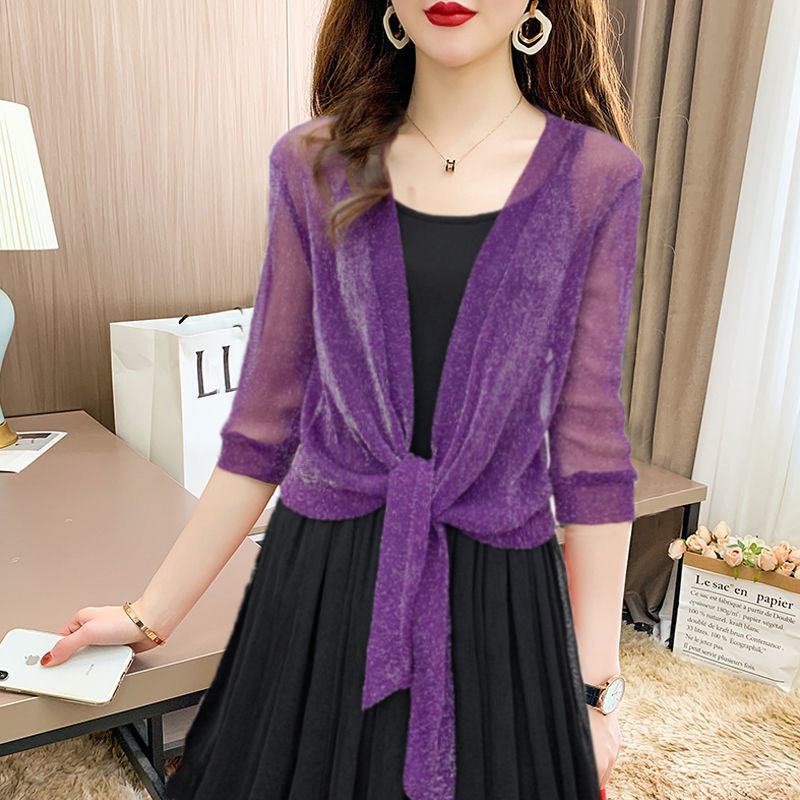Lunaria - Lichte Blouse met Open Voorkant in Verfrissende Pasteltinten voor een Elegante Lenteoutfit