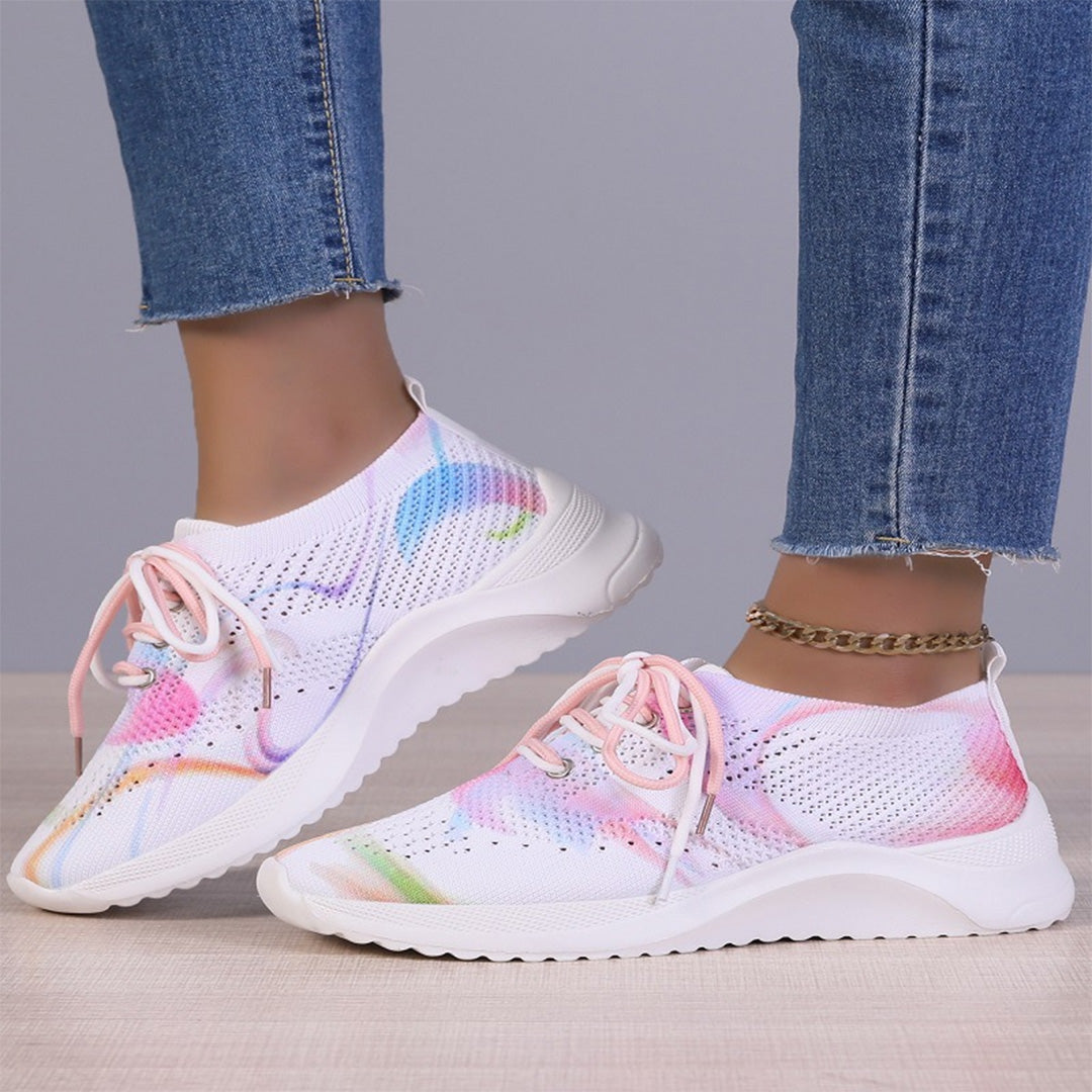 LIVIA – Kleurrijke Sneakers met Uniek Patroon en Comfort