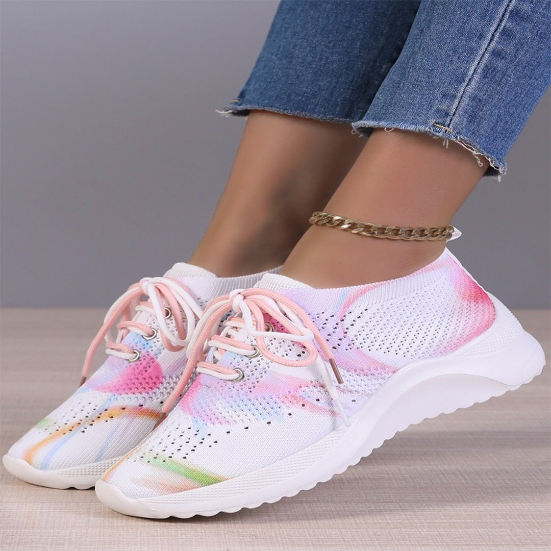LIVIA – Kleurrijke Sneakers met Uniek Patroon en Comfort