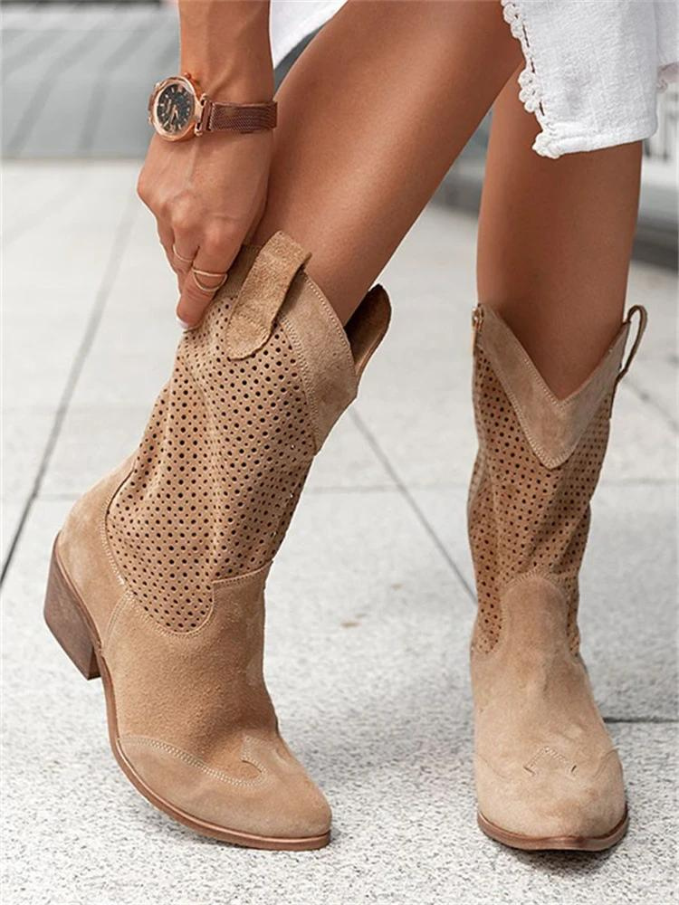 Rheya – Witte Dames Cowboylaarzen met Western Flair