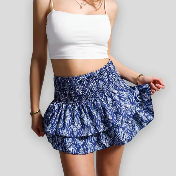Luna - Elegante Mini Rok voor de Zomer in Roze met Stijlvolle Details