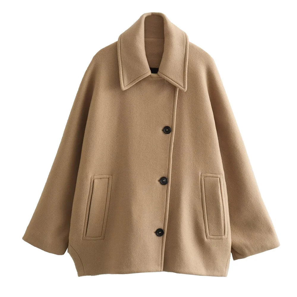Serenya Oversized Trench Wintervest – Tijdloze Elegantie en Warmte voor Dames