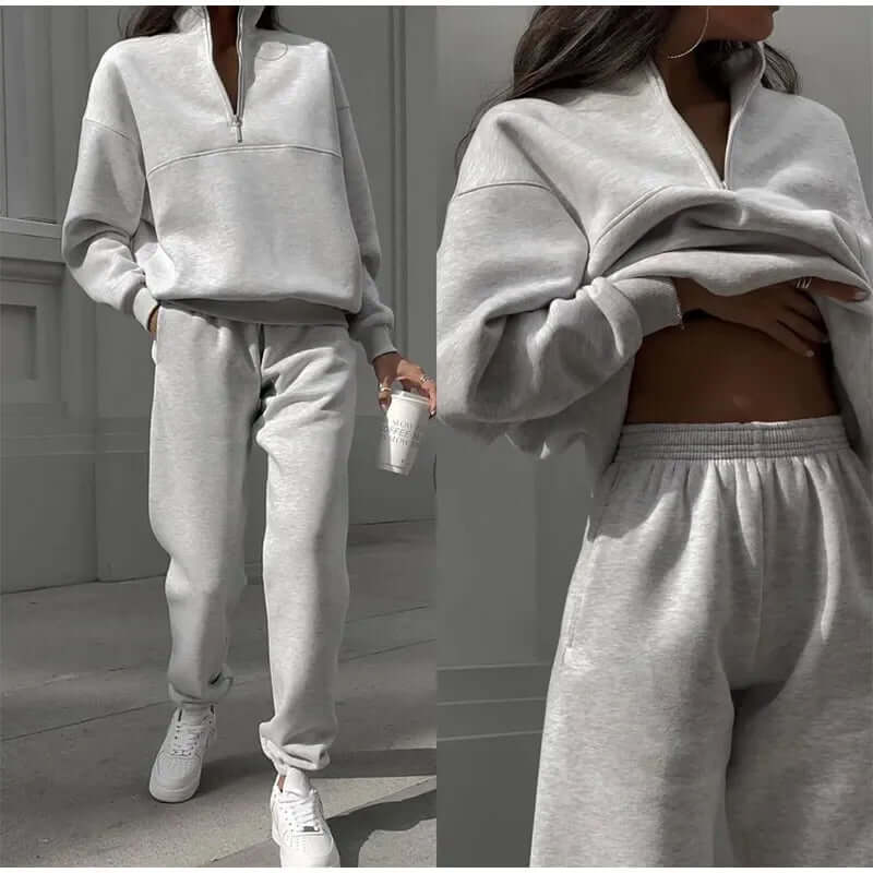 Calira Set – Casual Tweedelige Dames Set van Zachte Gebreide Stof