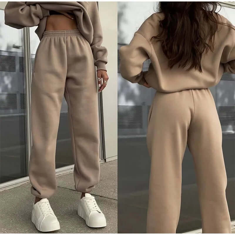 Calira Set – Casual Tweedelige Dames Set van Zachte Gebreide Stof