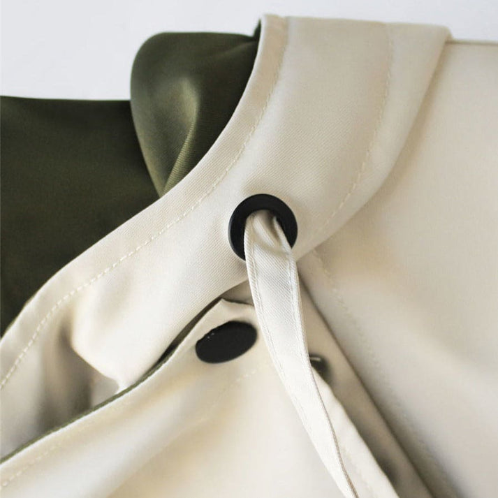 Celeste Oversized Two-Tone Coat – Trendy Warmte met een Moderne Twist